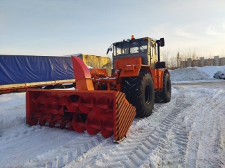Фото - Трактор Кировец К-700 снегоочиститель шнекоротор